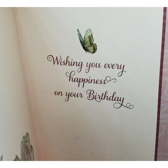 New Beginnings On Your Special Day Birthday Floral Butterfly Greeting Card - Picture 7 of 10